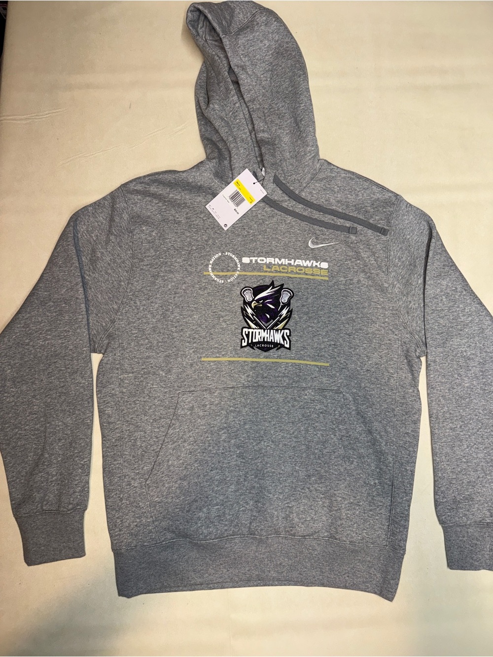 Nike Gray Stormhawks Crewneck Hoodie